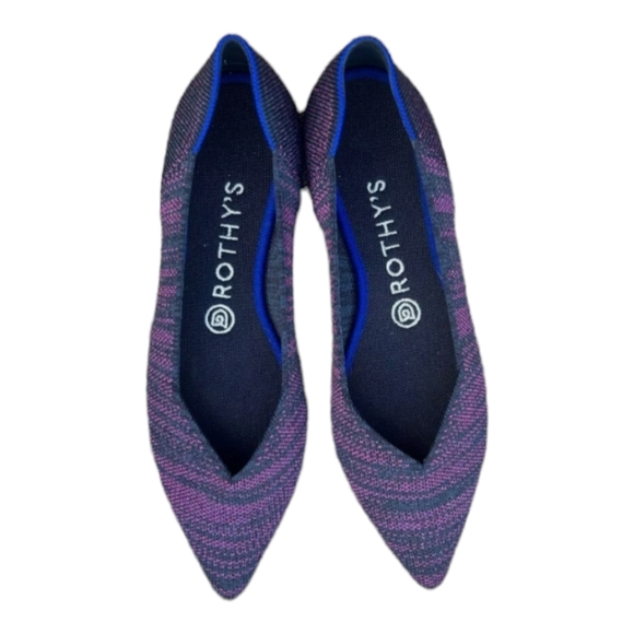 Rothy's Heather Magenta & Blue Halo 6.5 - Picture 5 of 11